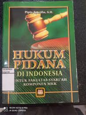 HUKUM PIDANA DI INDONESIA