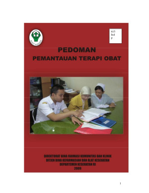 Pedoman Pemantauan Terapi Obat