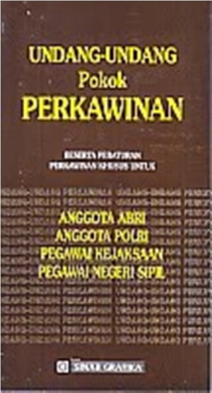 Undang - Undang Pokok Perkawinan