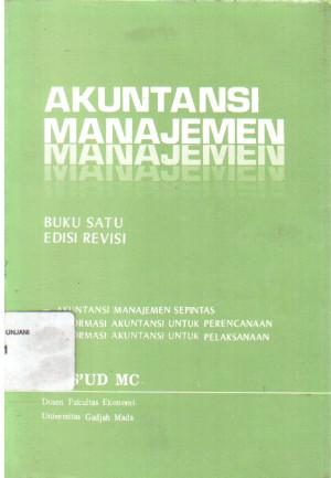 Image of Akuntansi Manajemen Buku I