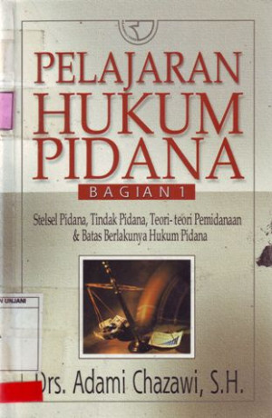 Pelajaran Hukum Pidana,  bagian-1