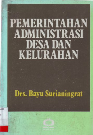 Pemerintahan Administrasi Desa dan Kelurahan