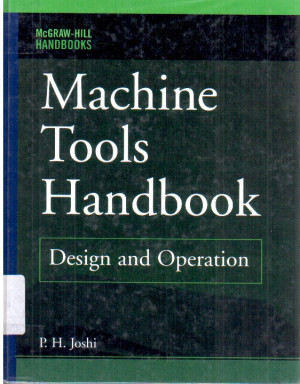 Image of Machine Tools Handbook : Design and Operations