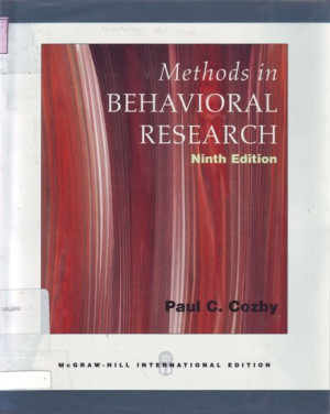 Image of Method in Behavioral Research 9 Ed With PowerWeb