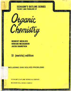 Schaum's Outline Of Theory And Problems Of Organic Chemistry  - SI (Metric)Edition