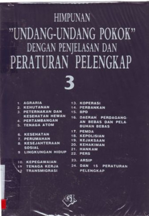 Himpunan  Undang - Undang Pokok 