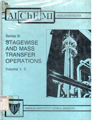 Image of Stagewise and Mass Transfer Operations : Binary Distillation
